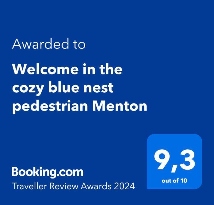 Welcome In The Cozy Blue Nest Pedestrian マントン エクステリア 写真